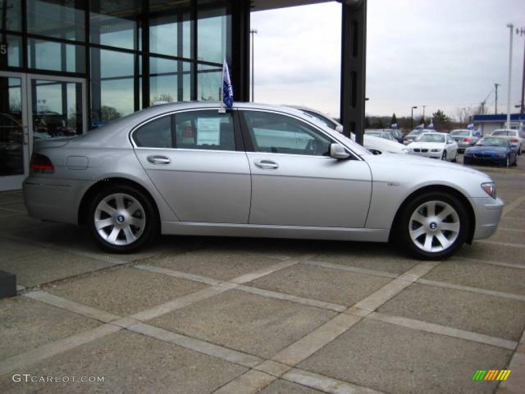 2007 7 Series 750i Sedan - Titanium Silver Metallic / Black photo #9