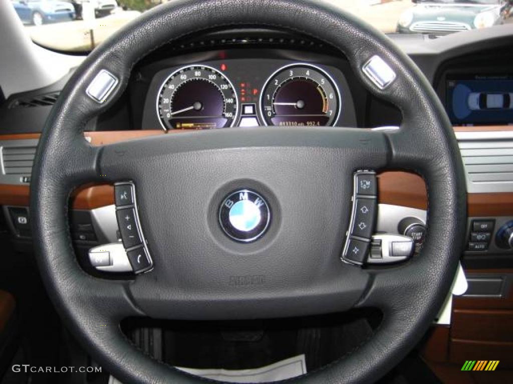 2007 7 Series 750i Sedan - Titanium Silver Metallic / Black photo #23