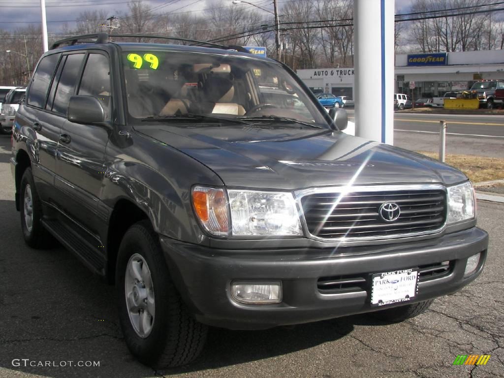 1999 Land Cruiser  - River Rock Green Metallic Mica / Ivory photo #2