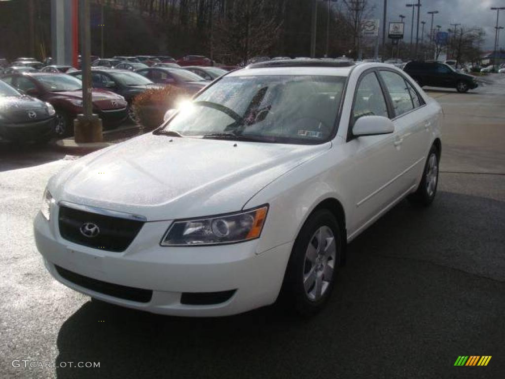 2007 Sonata GLS - Arctic White / Gray photo #5