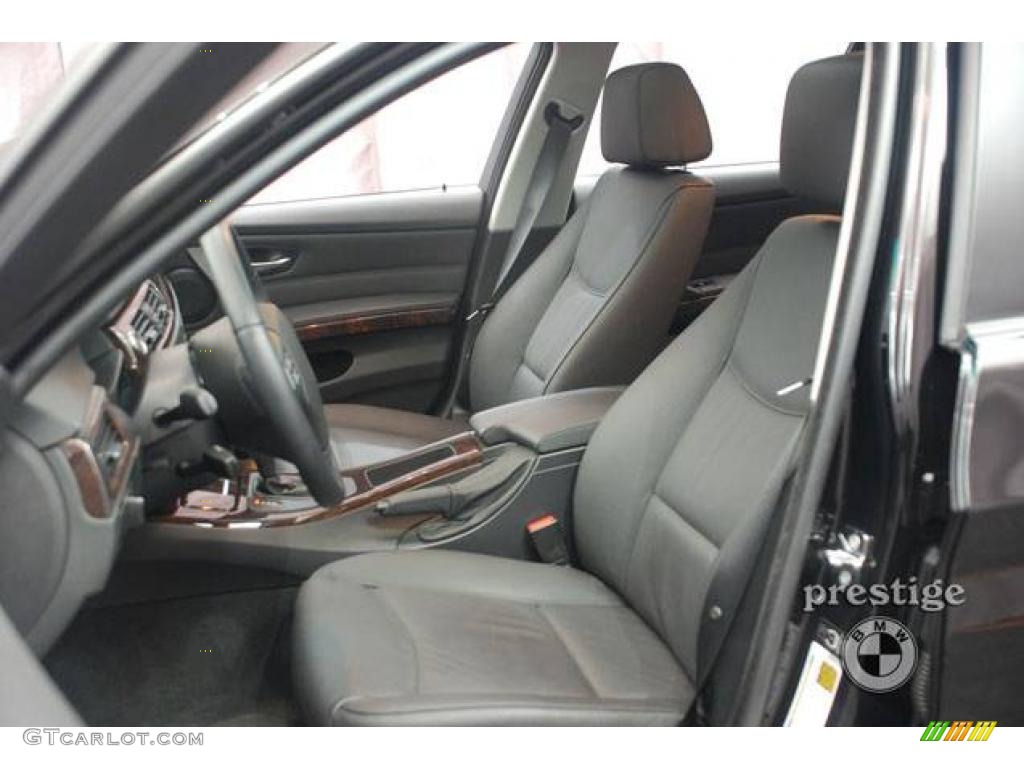 2007 3 Series 328i Sedan - Jet Black / Black photo #14