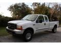 1999 Oxford White Ford F250 Super Duty XLT Extended Cab 4x4  photo #2