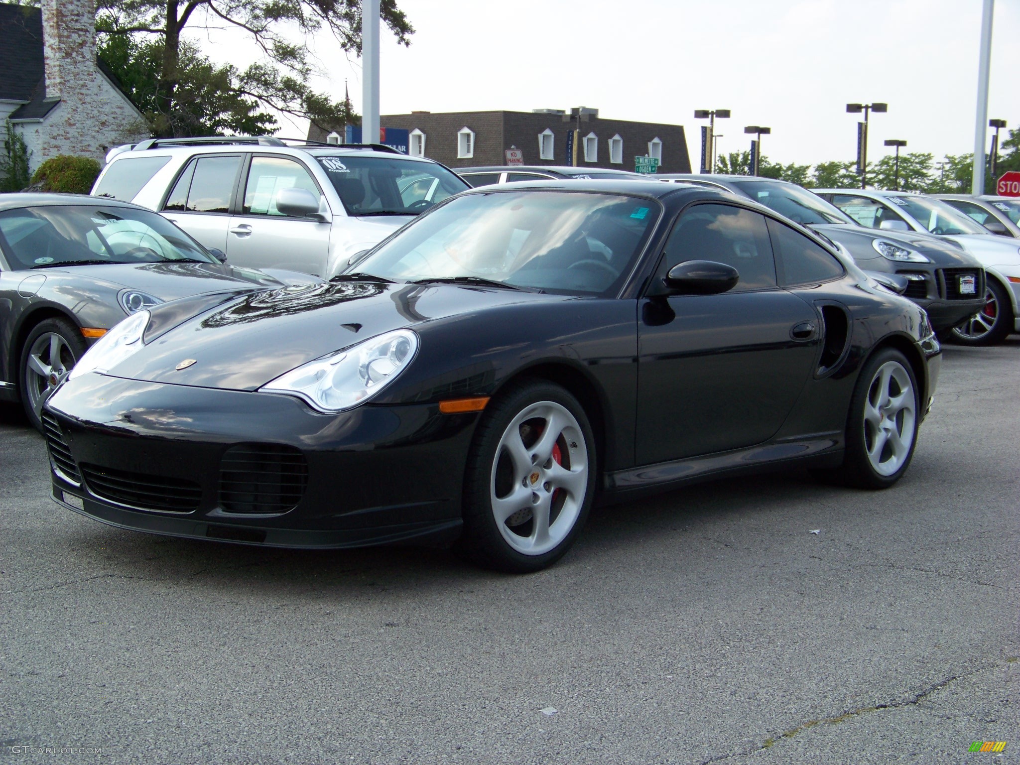 2002 911 Turbo Coupe - Black / Grey Leather photo #1