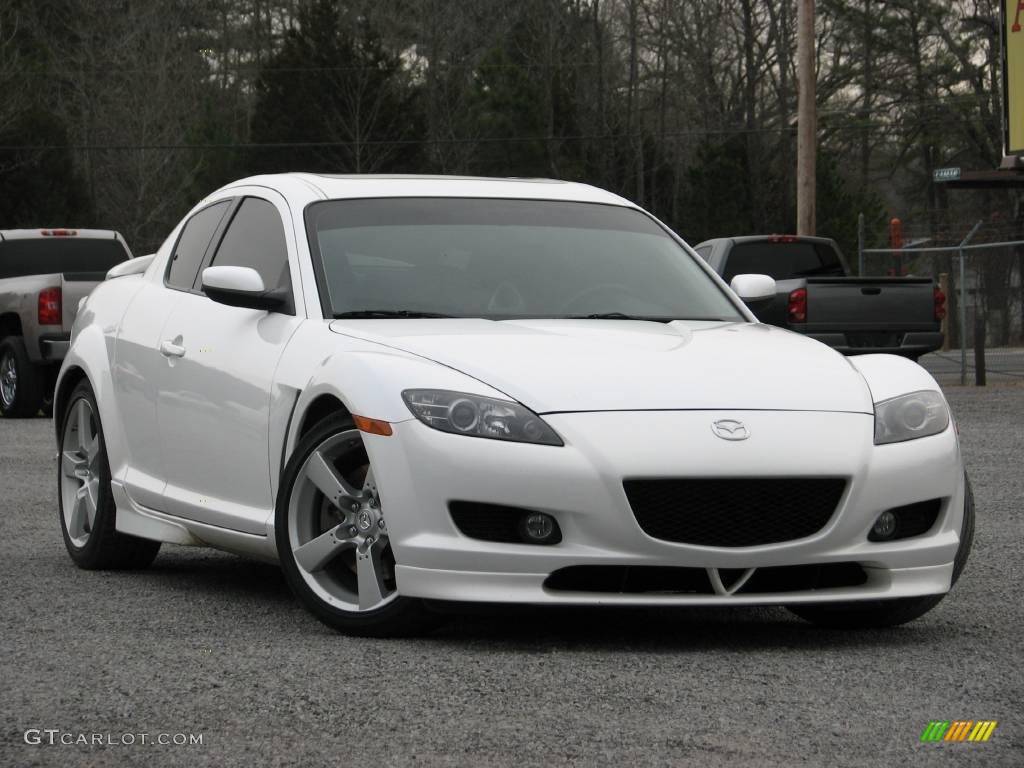 2005 RX-8  - Whitewater Pearl / Black photo #7