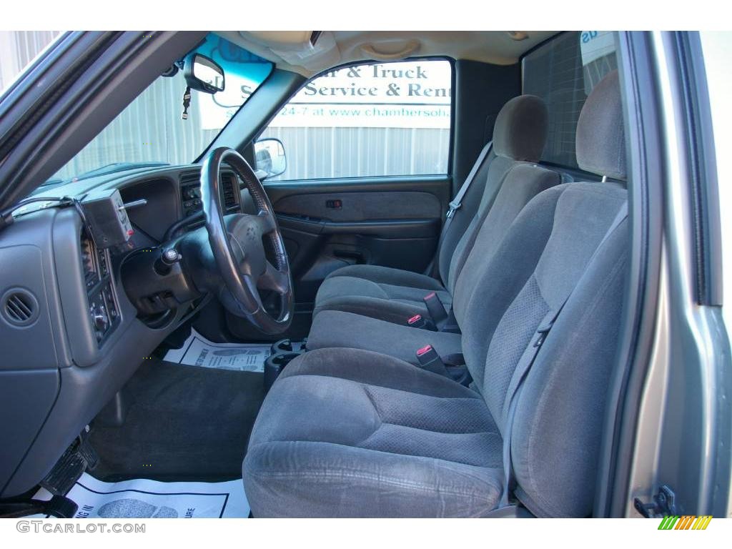 2003 Silverado 2500HD Regular Cab 4x4 - Dark Gray Metallic / Dark Charcoal photo #3