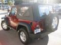 2009 Flame Red Jeep Wrangler X 4x4  photo #5