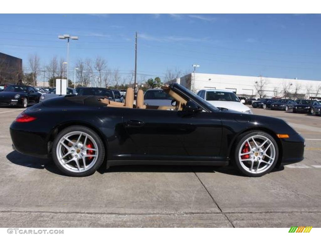 2010 911 Carrera 4S Cabriolet - Black / Sand Beige photo #5