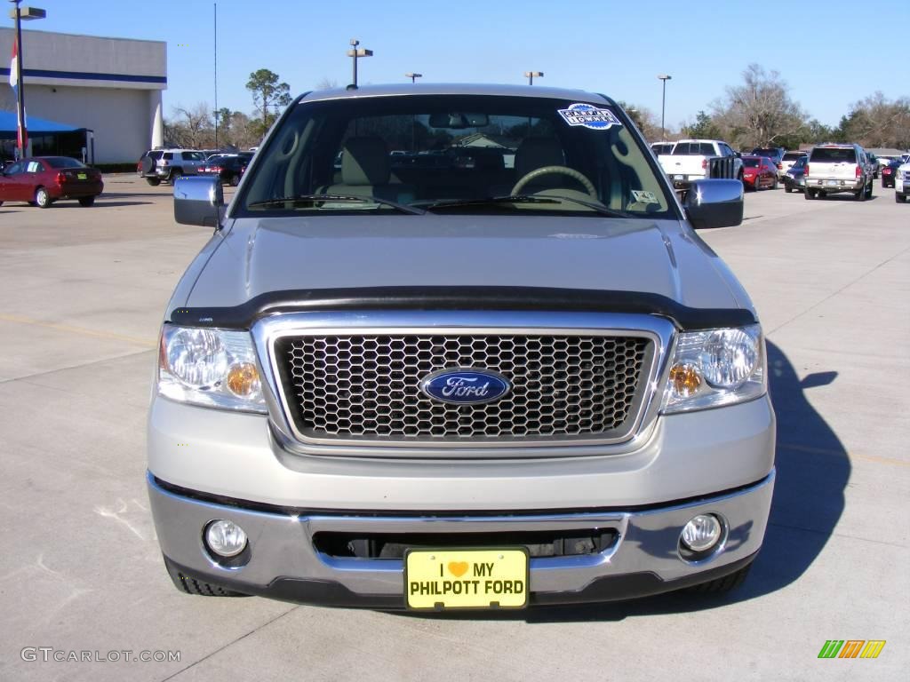 2006 F150 Lariat SuperCrew - Smokestone Metallic / Tan photo #8