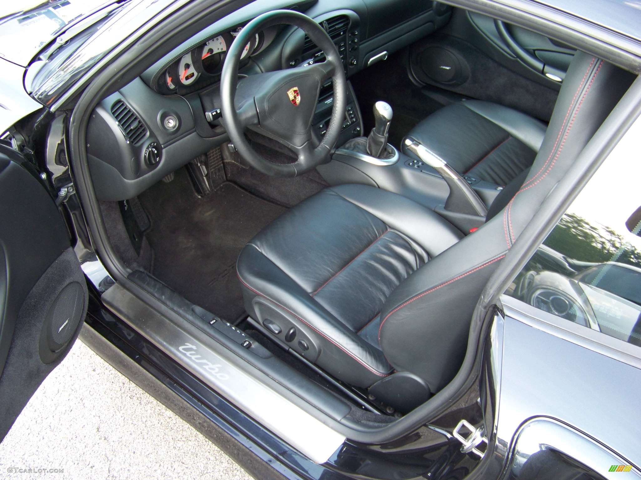 2002 911 Turbo Coupe - Black / Grey Leather photo #11