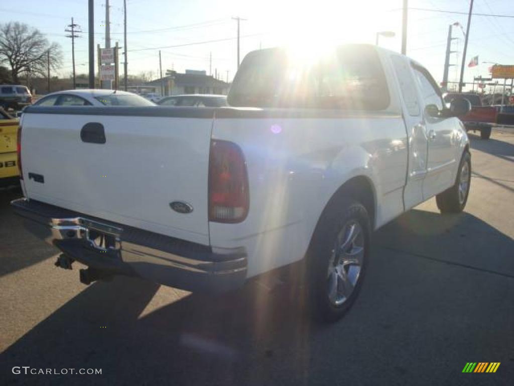 2002 F150 XLT SuperCab - Oxford White / Medium Graphite photo #3