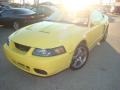 2003 Zinc Yellow Ford Mustang Cobra Convertible  photo #21