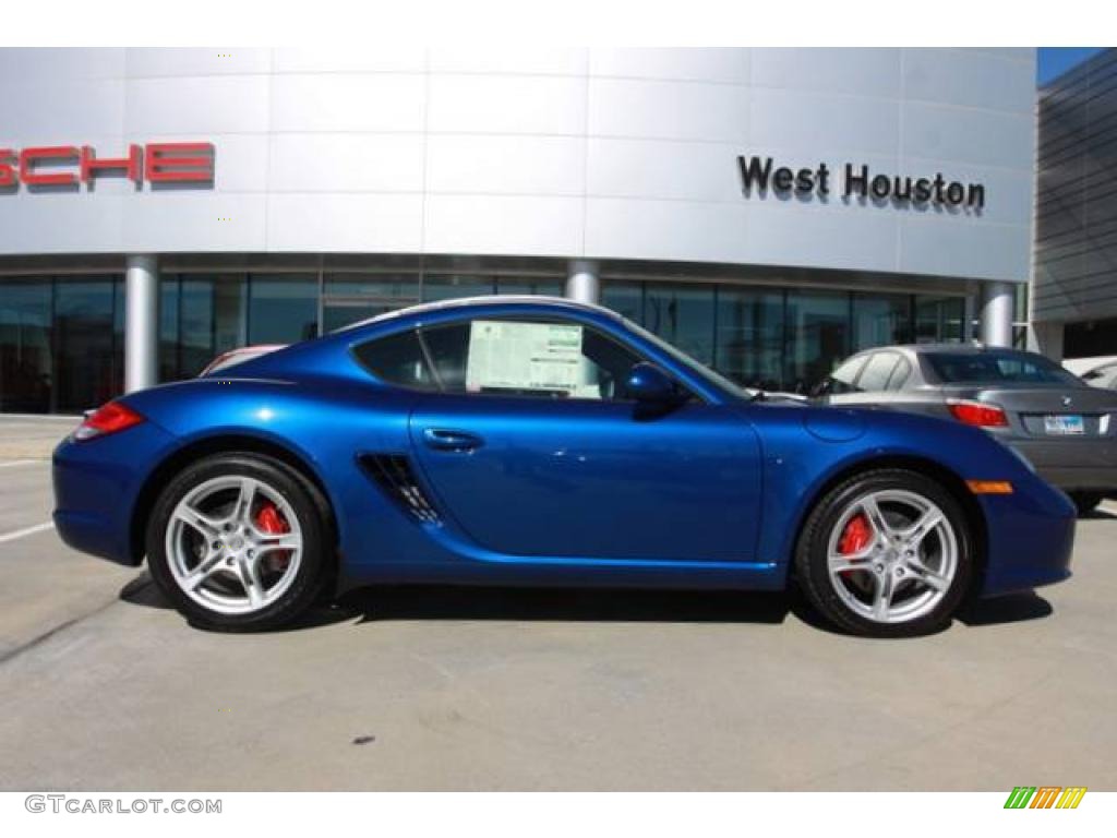 2010 Cayman S - Aqua Blue Metallic / Black photo #3