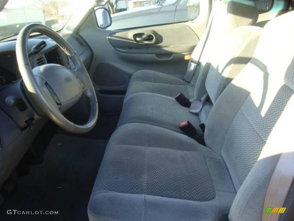 2002 F150 XLT SuperCab - Oxford White / Medium Graphite photo #9