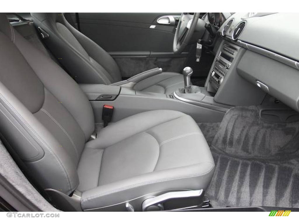 Stone Grey Interior 2008 Porsche Cayman S Photo #25207562