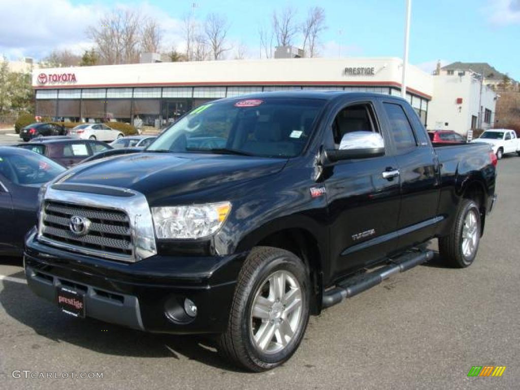 2007 Tundra Limited Double Cab 4x4 - Black / Graphite Gray photo #1