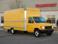 Yellow 2005 Ford E Series Cutaway E350 Commercial Moving Truck