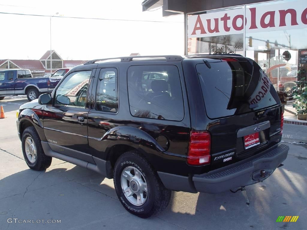 2002 Explorer Sport 4x4 - Black Clearcoat / Midnight Grey photo #4