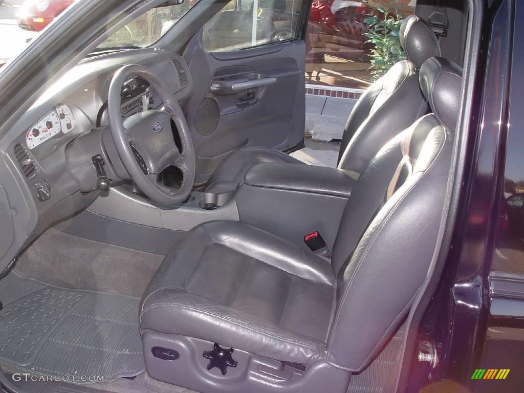 2002 Explorer Sport 4x4 - Black Clearcoat / Midnight Grey photo #8