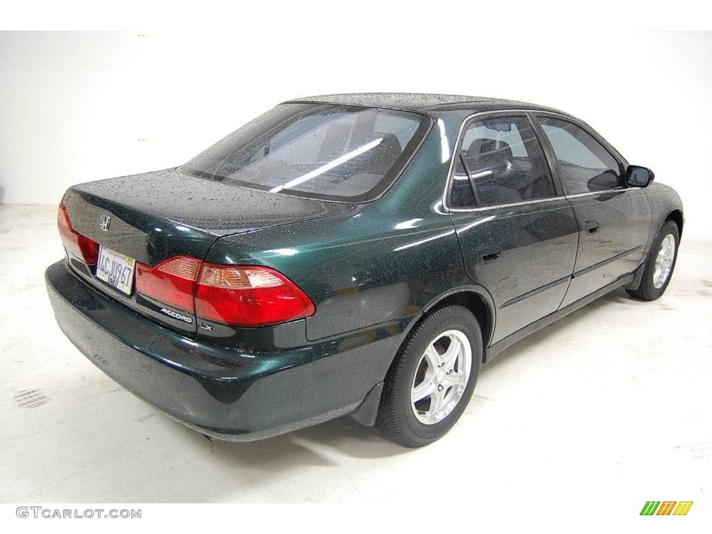 1998 Accord LX Sedan - New Dark Green Pearl / Ivory photo #6
