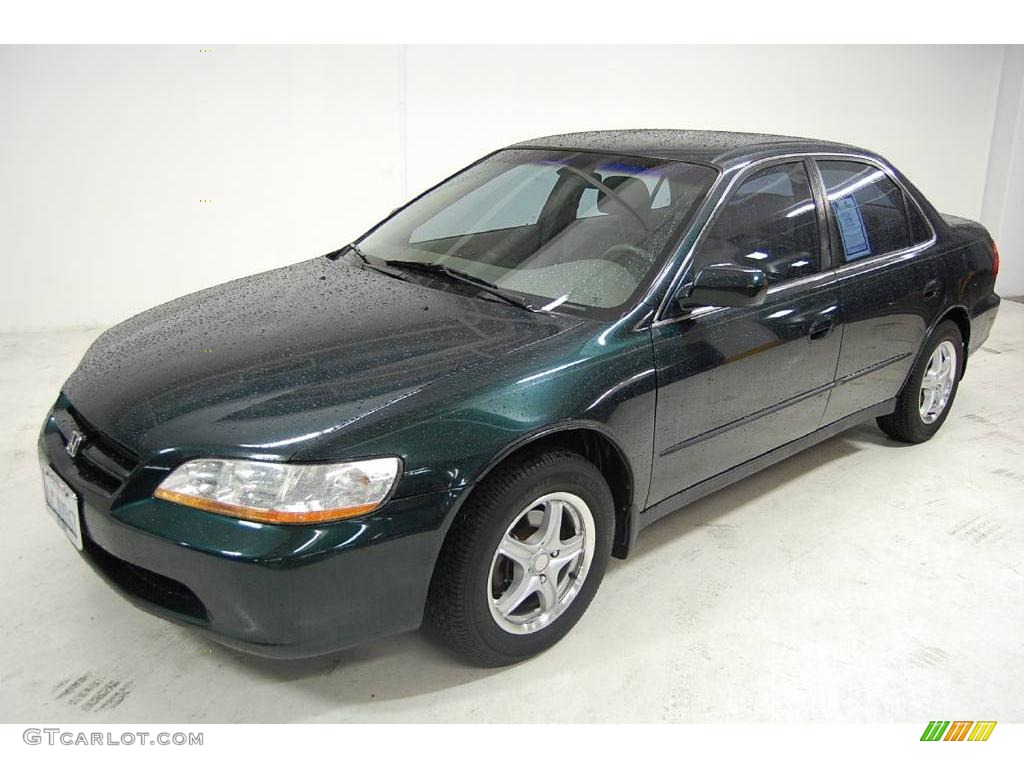 1998 Accord LX Sedan - New Dark Green Pearl / Ivory photo #11