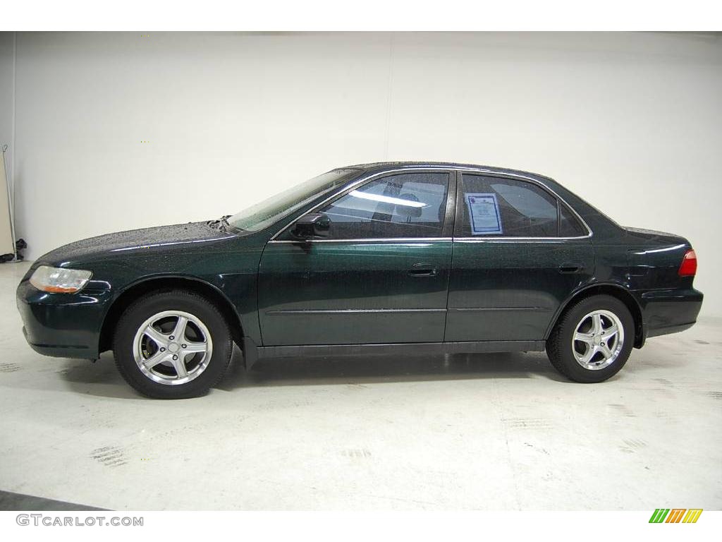 1998 Accord LX Sedan - New Dark Green Pearl / Ivory photo #12