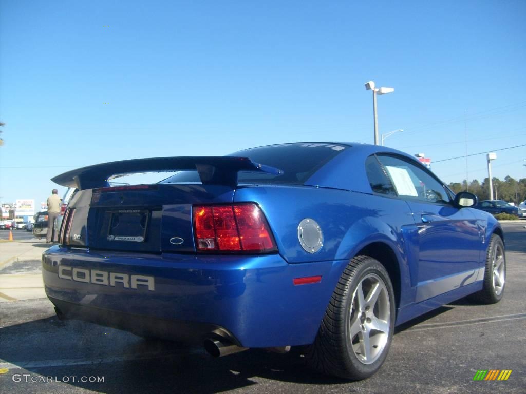 2003 Mustang Cobra Coupe - Sonic Blue Metallic / Dark Charcoal photo #3