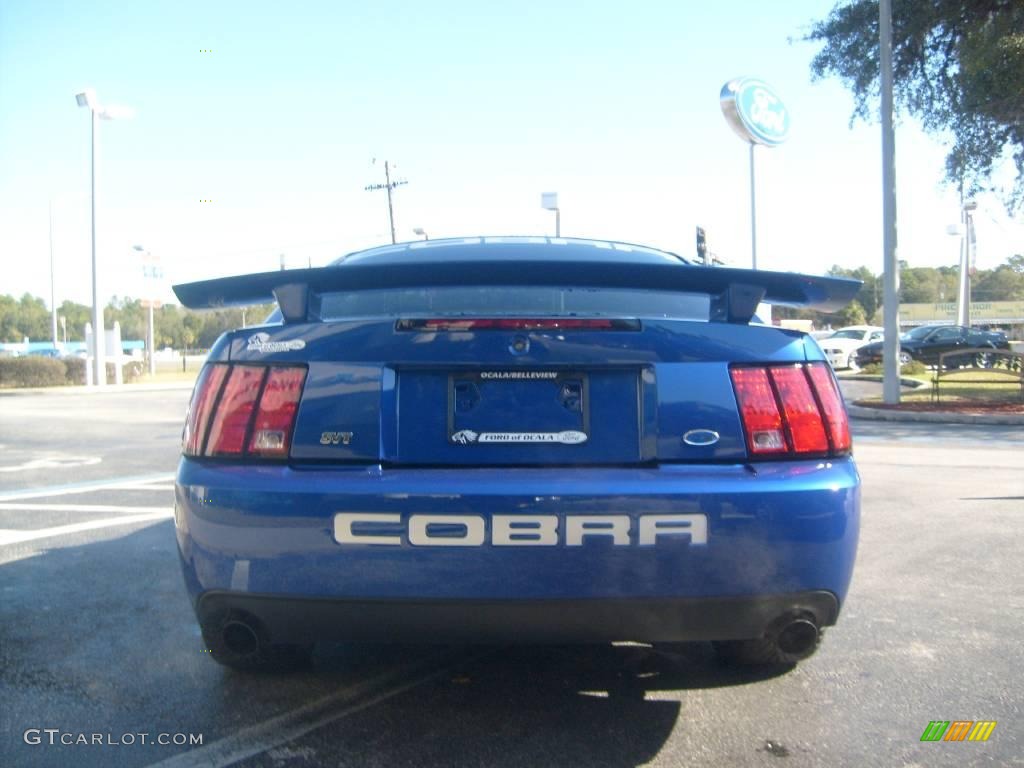 2003 Mustang Cobra Coupe - Sonic Blue Metallic / Dark Charcoal photo #4