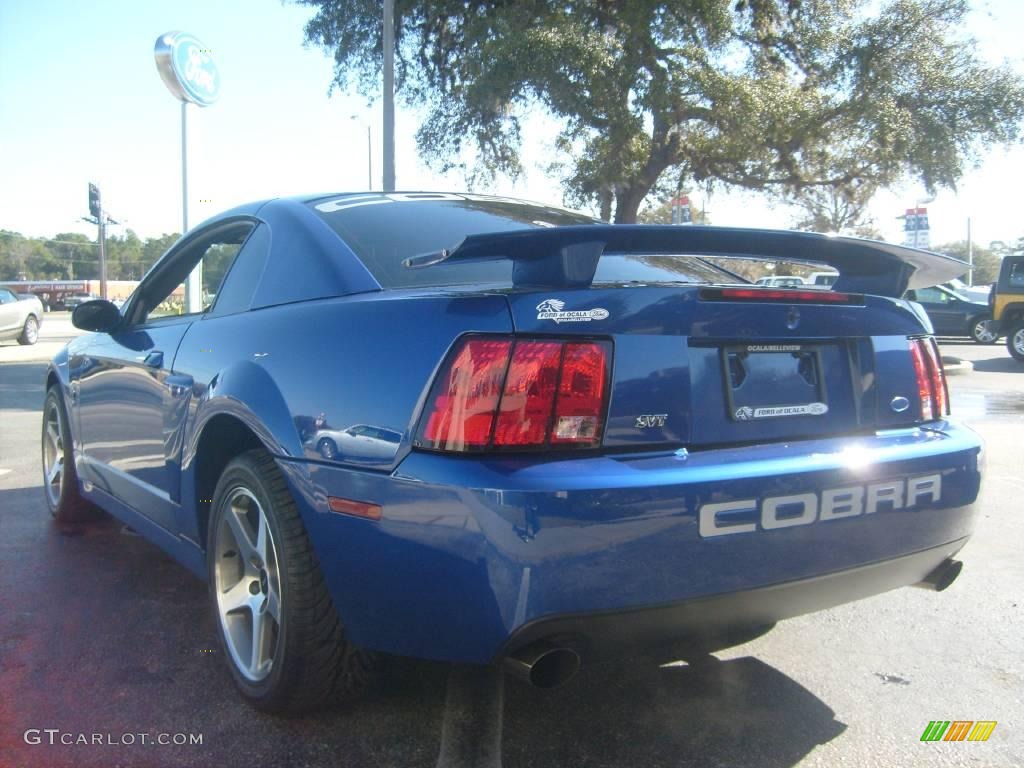 2003 Mustang Cobra Coupe - Sonic Blue Metallic / Dark Charcoal photo #5