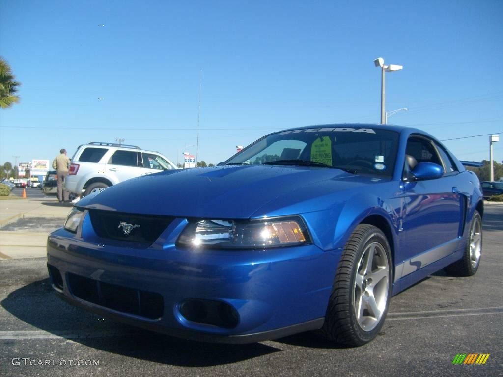 2003 Mustang Cobra Coupe - Sonic Blue Metallic / Dark Charcoal photo #7