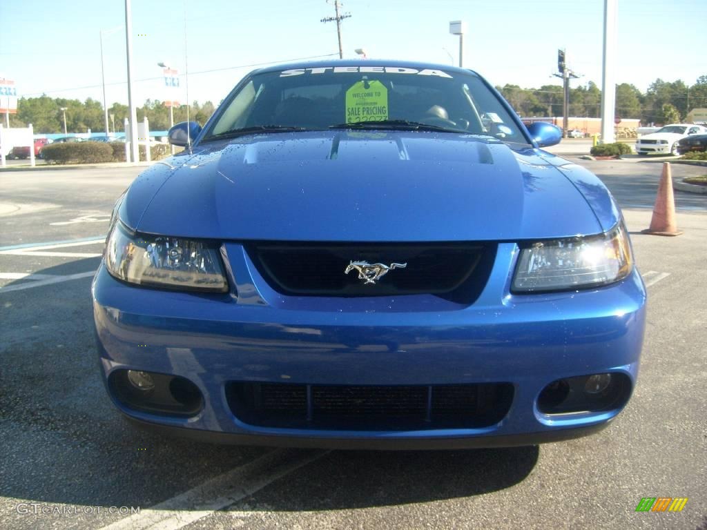 2003 Mustang Cobra Coupe - Sonic Blue Metallic / Dark Charcoal photo #8