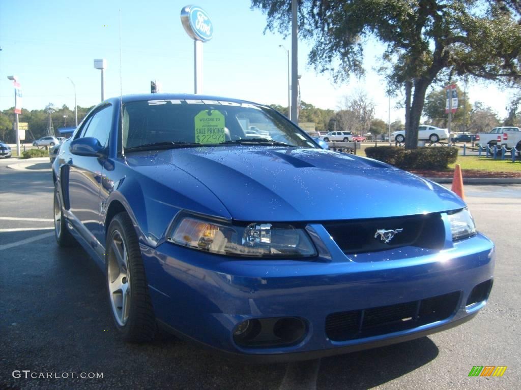 2003 Mustang Cobra Coupe - Sonic Blue Metallic / Dark Charcoal photo #9