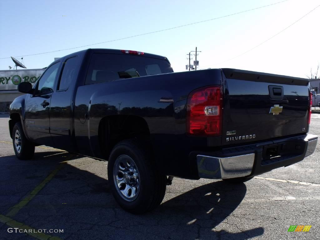 2010 Silverado 1500 LS Extended Cab - Imperial Blue Metallic / Dark Titanium photo #3