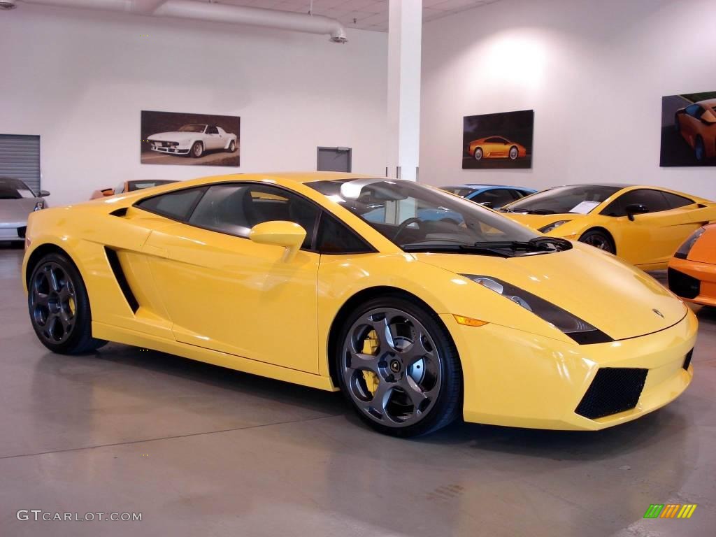 2006 Gallardo Coupe - Giallo Halys (Yellow) / Nero Perseus photo #1