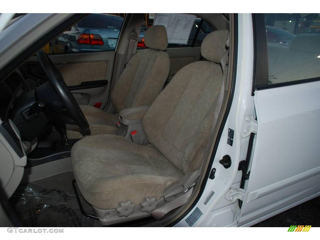 2002 Elantra GLS Sedan - Nordic White / Gray photo #13