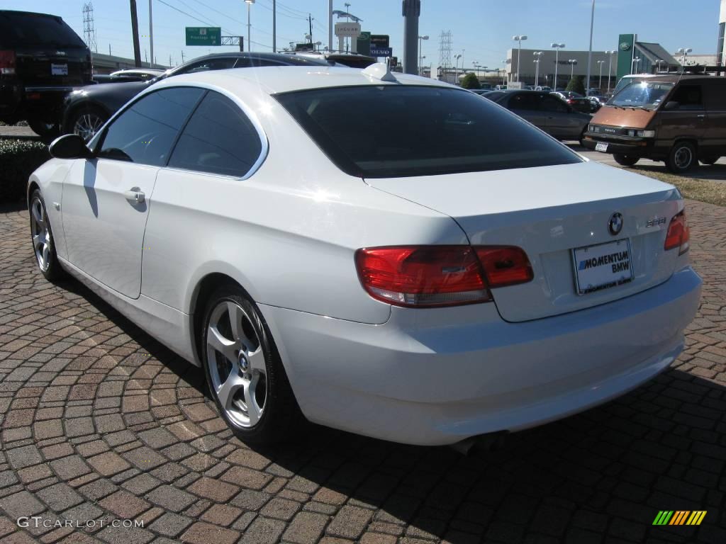 2007 3 Series 328i Coupe - Alpine White / Cream Beige photo #5