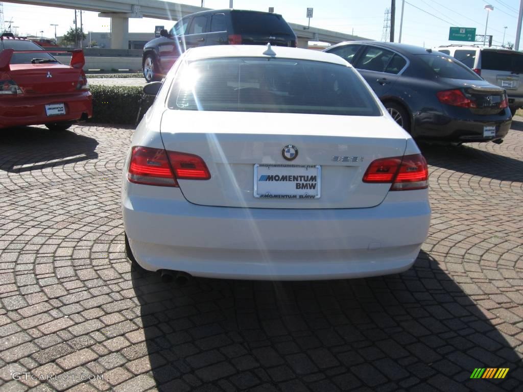 2007 3 Series 328i Coupe - Alpine White / Cream Beige photo #6