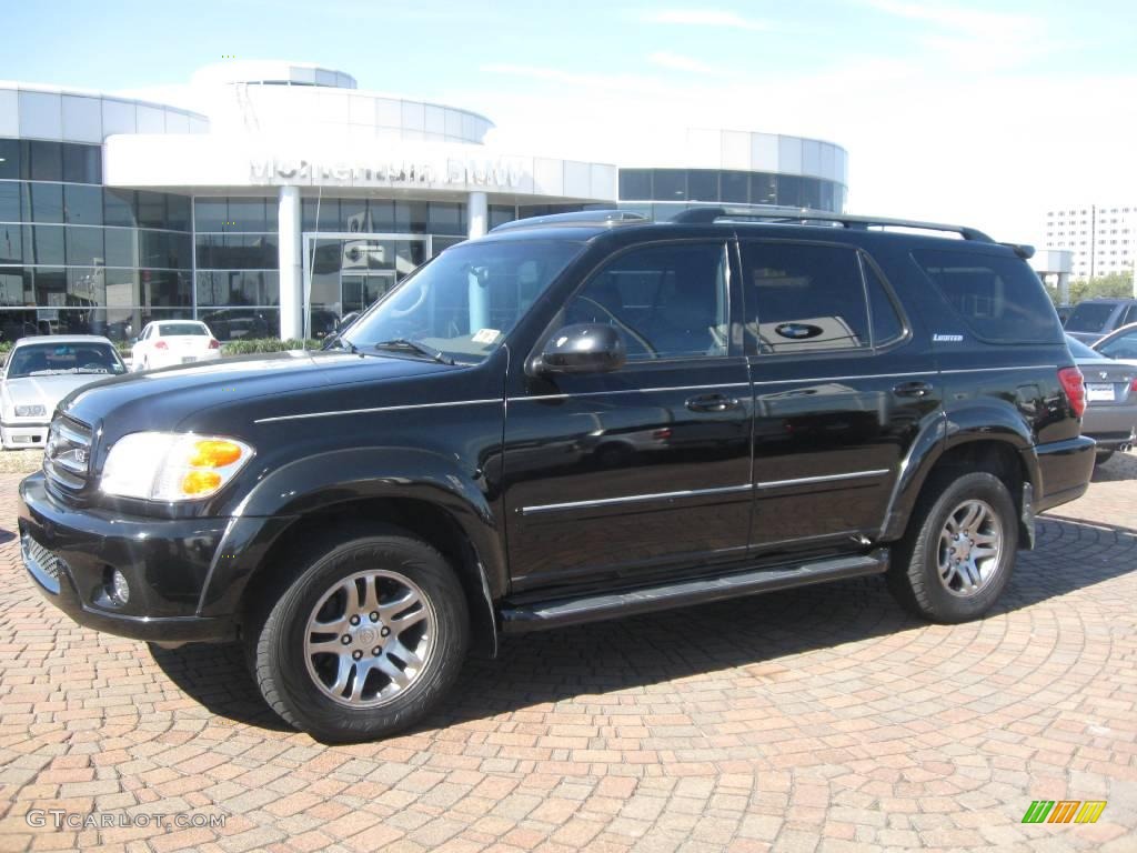 2003 Sequoia Limited - Black / Charcoal photo #1