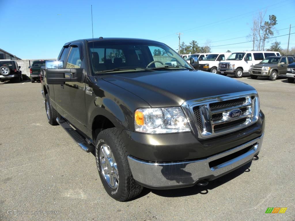 2008 F150 XLT SuperCab 4x4 - Dark Shadow Grey Metallic / Tan photo #1