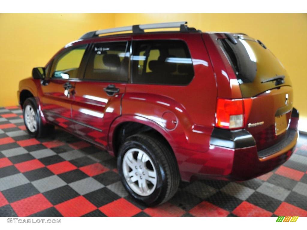 2004 Endeavor LS AWD - Ultra Red Pearl / Charcoal Gray photo #4