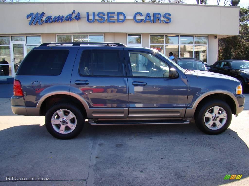 2003 Explorer Eddie Bauer - Medium Wedgewood Blue Metallic / Medium Parchment Beige photo #1