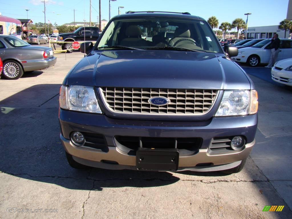 2003 Explorer Eddie Bauer - Medium Wedgewood Blue Metallic / Medium Parchment Beige photo #3