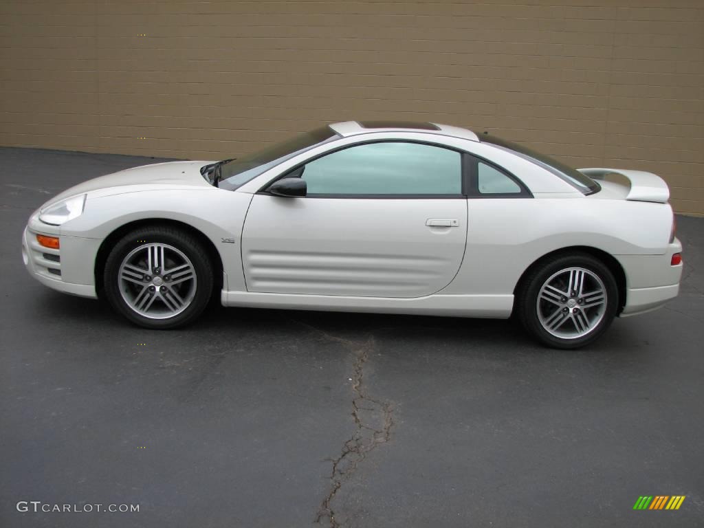 2003 Eclipse GTS Coupe - Dover White Pearl / Midnight photo #1