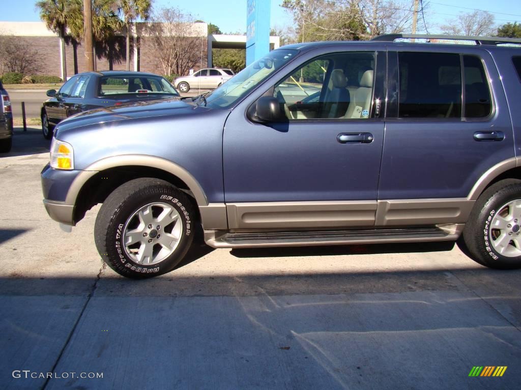 2003 Explorer Eddie Bauer - Medium Wedgewood Blue Metallic / Medium Parchment Beige photo #31