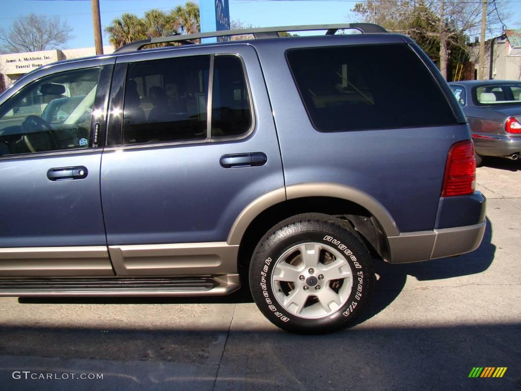 2003 Explorer Eddie Bauer - Medium Wedgewood Blue Metallic / Medium Parchment Beige photo #32