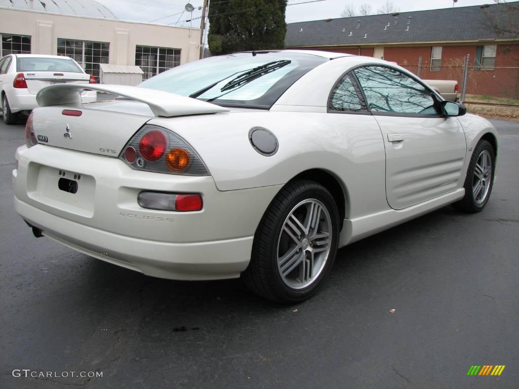 2003 Eclipse GTS Coupe - Dover White Pearl / Midnight photo #5