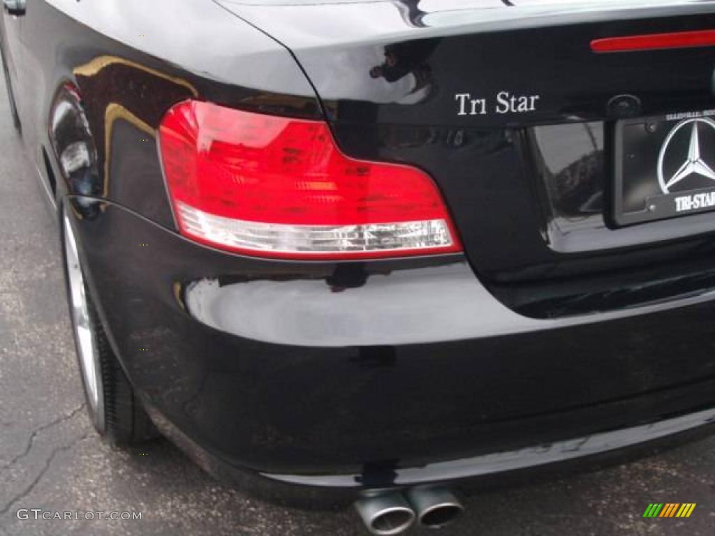 2008 1 Series 128i Coupe - Jet Black / Black photo #11