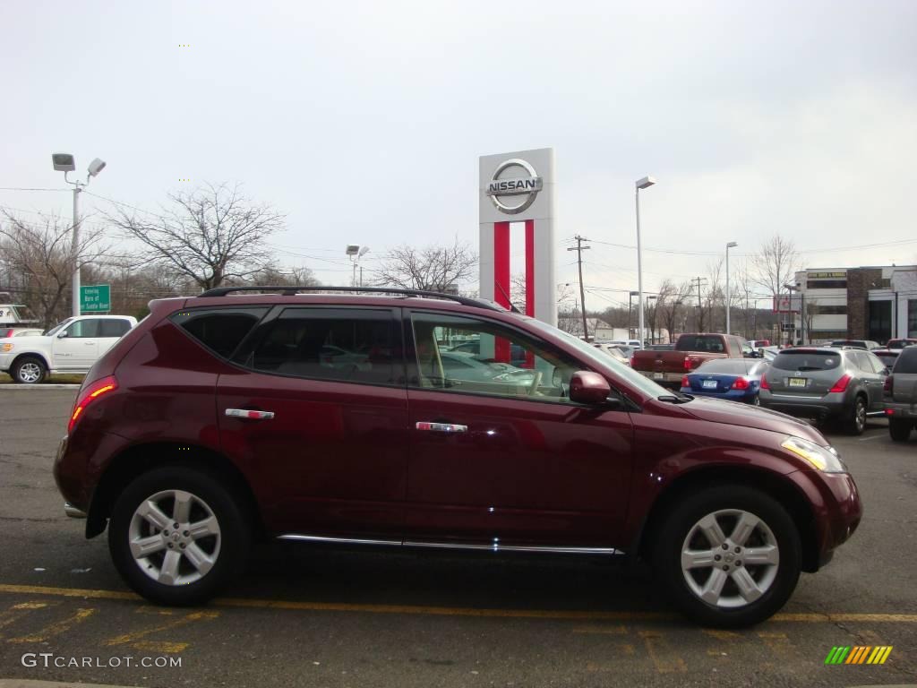 2006 Murano SL AWD - Merlot Pearl / Cafe Latte photo #11