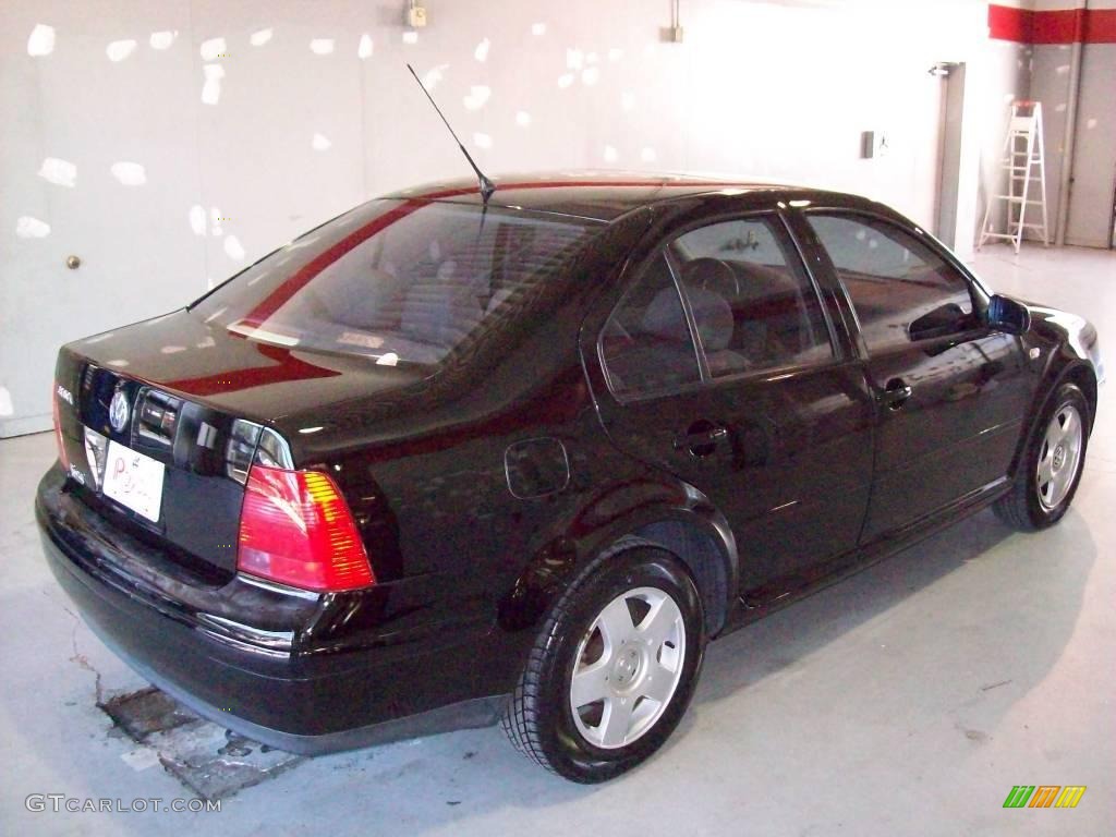 2001 Jetta GLS Sedan - Black / Beige photo #6