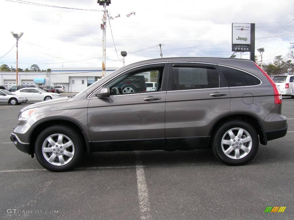 2009 CR-V EX-L 4WD - Urban Titanium Metallic / Black photo #3