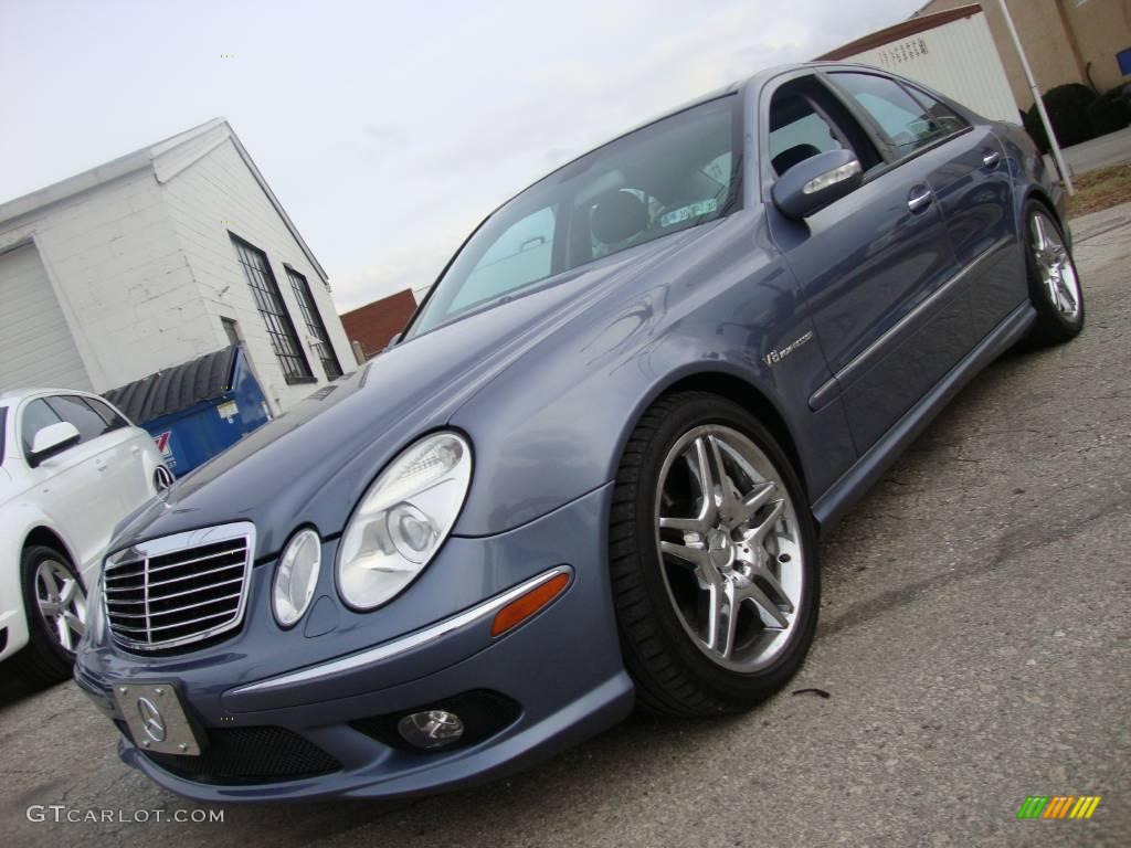 2005 E 55 AMG Sedan - Tealite Blue Metallic / Charcoal photo #2